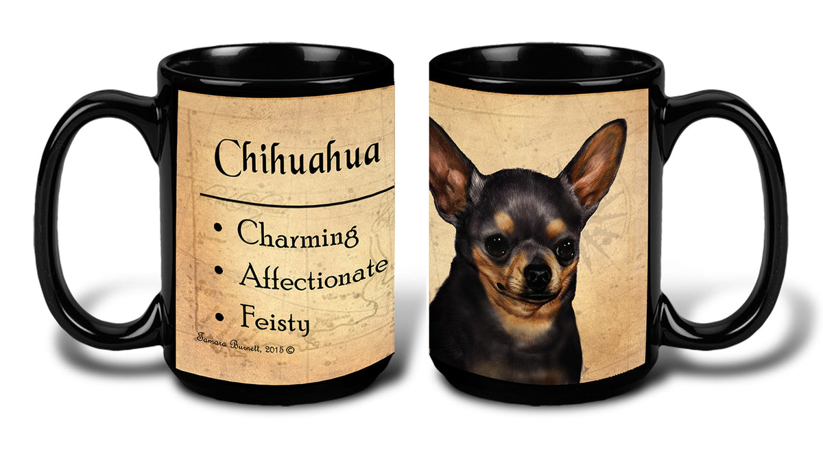 Chihuahua Black/Tan - My Faithful Friends Mug 15 oz
