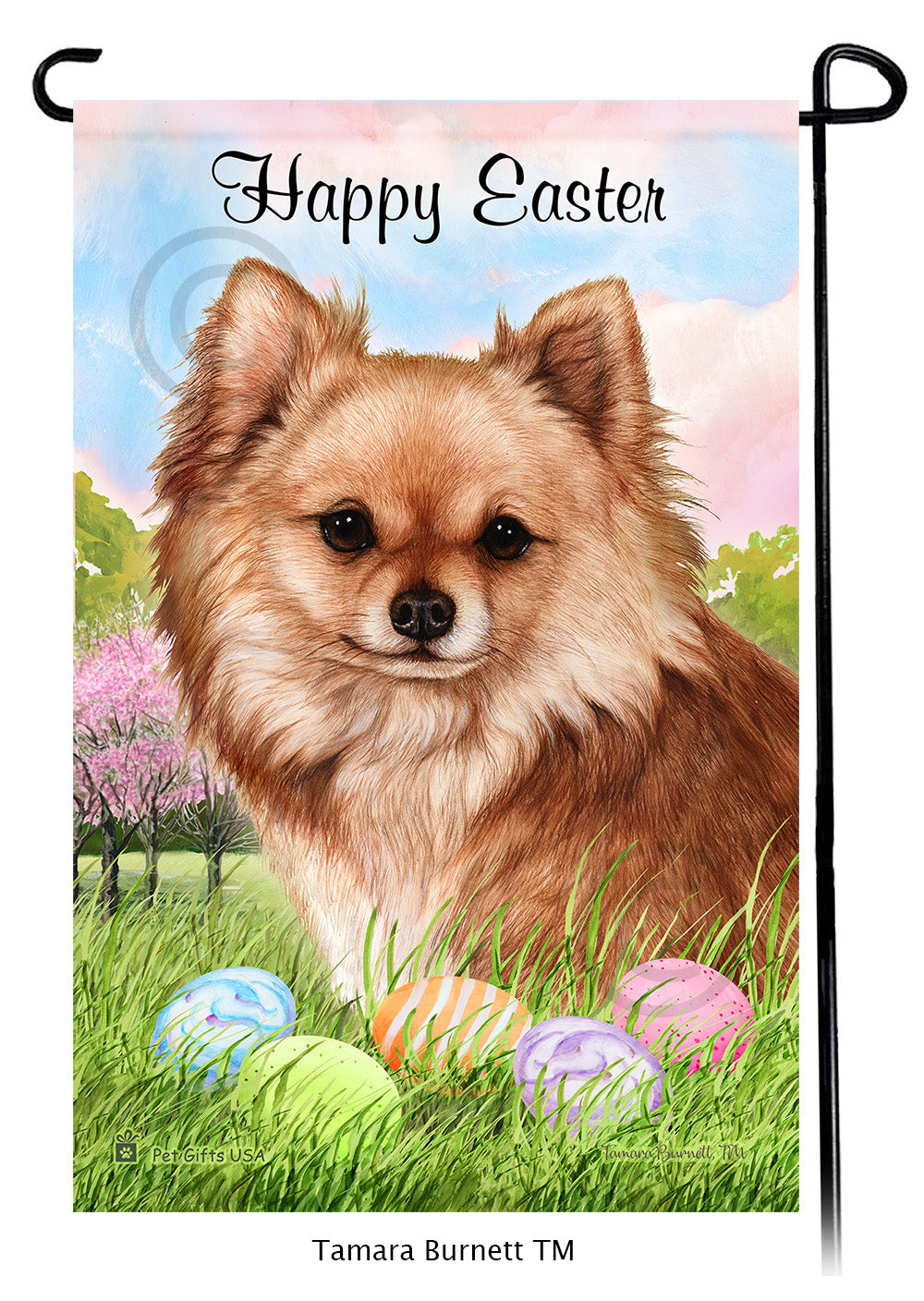 Chihuahua Happy Easter - Garden Flag