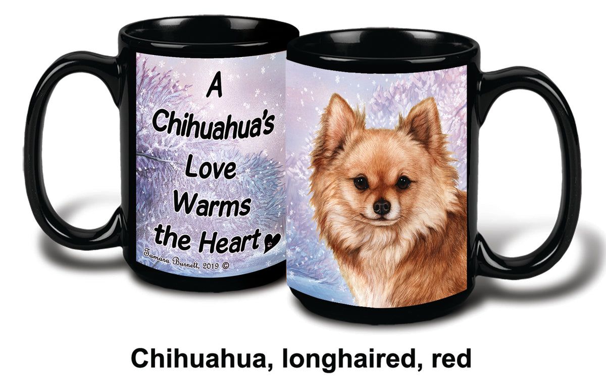 Chihuahua Lh Red Winter Mug 15 oz