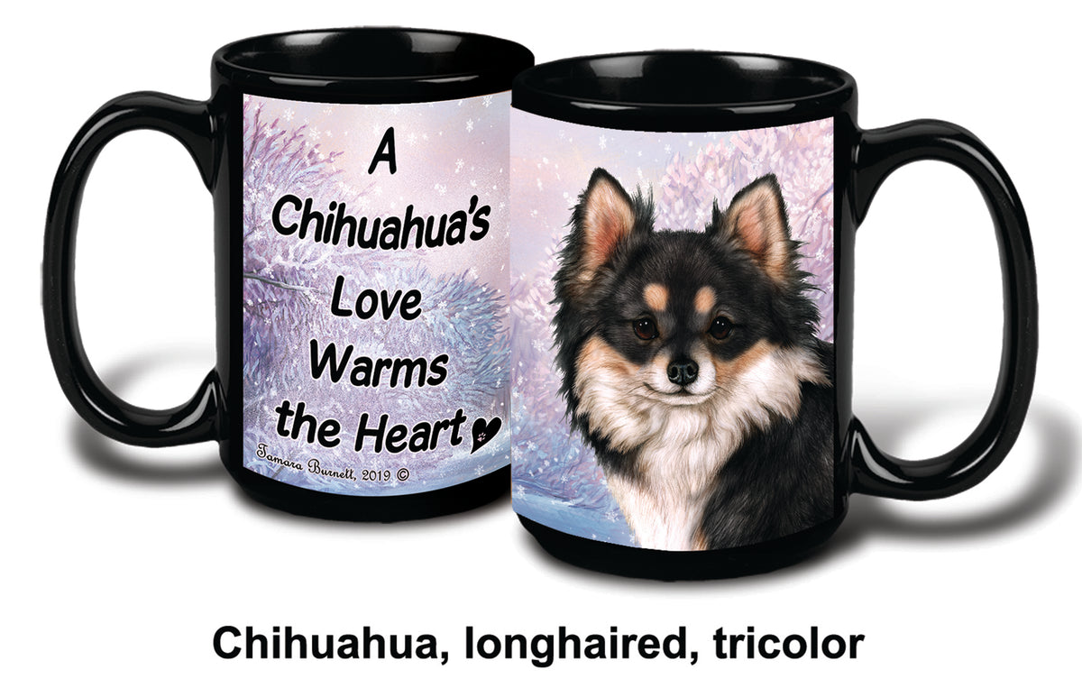 Chihuahua Lh Tri Winter Mug 15 oz
