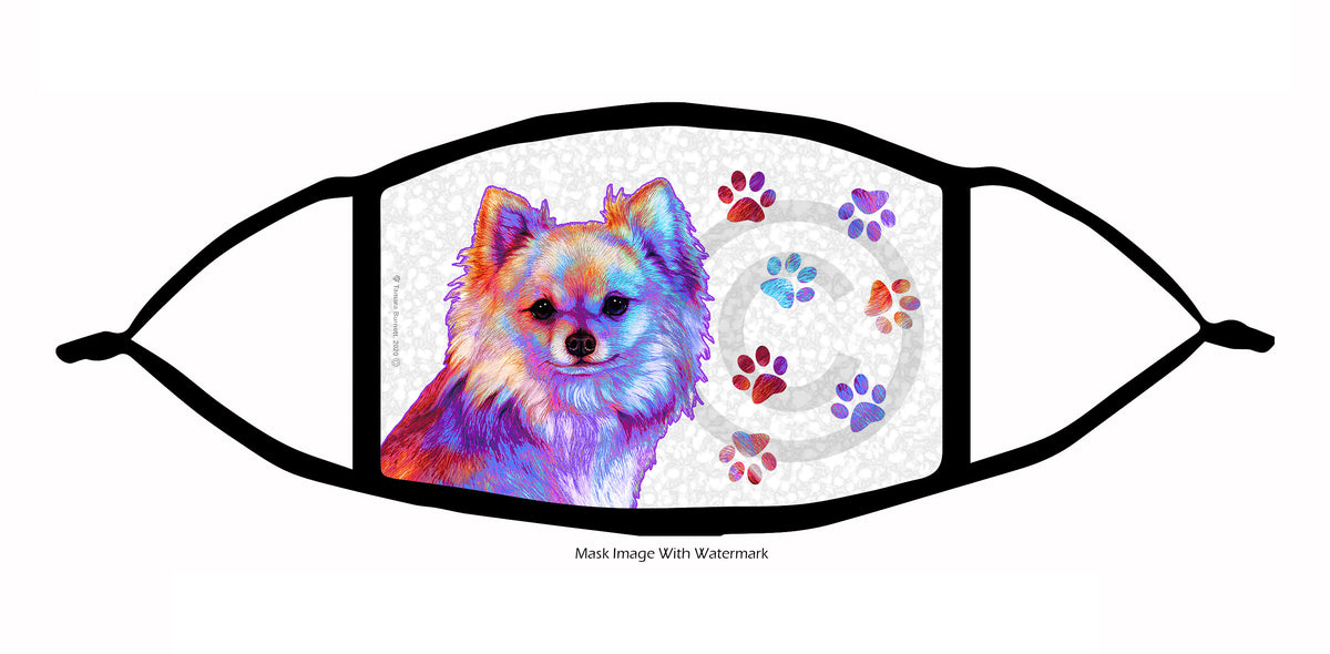 Chihuahua (Longhaired Red) Face Mask