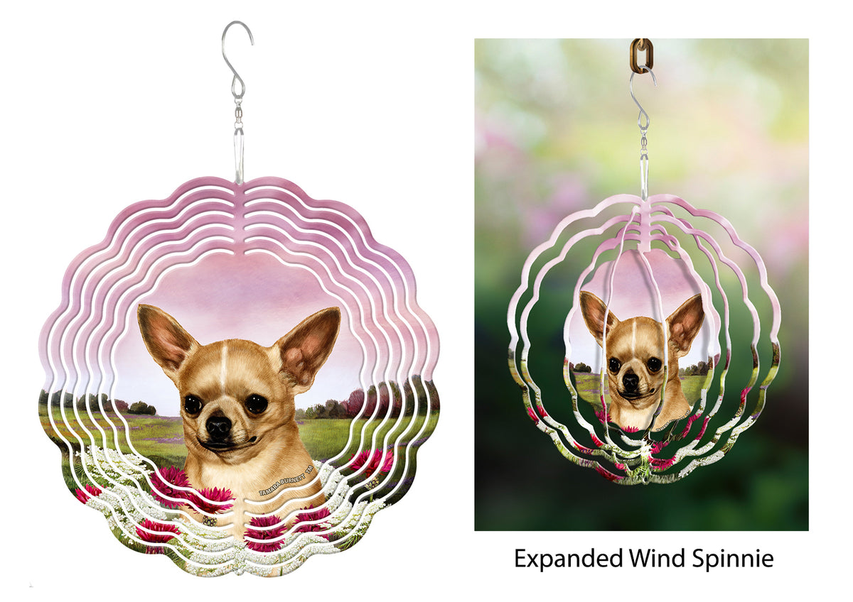 Short-Haired Chihuahua Fawn Wind Spinner