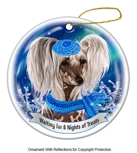 Chinese Crested Hanukkah Ornament