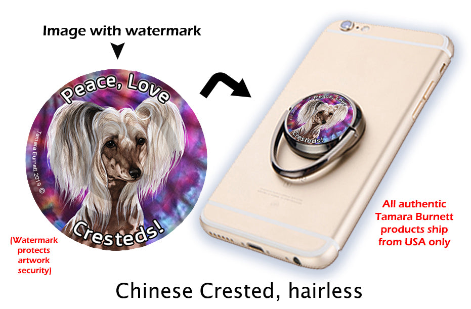 Chinese Crested Hairless Phone Stand