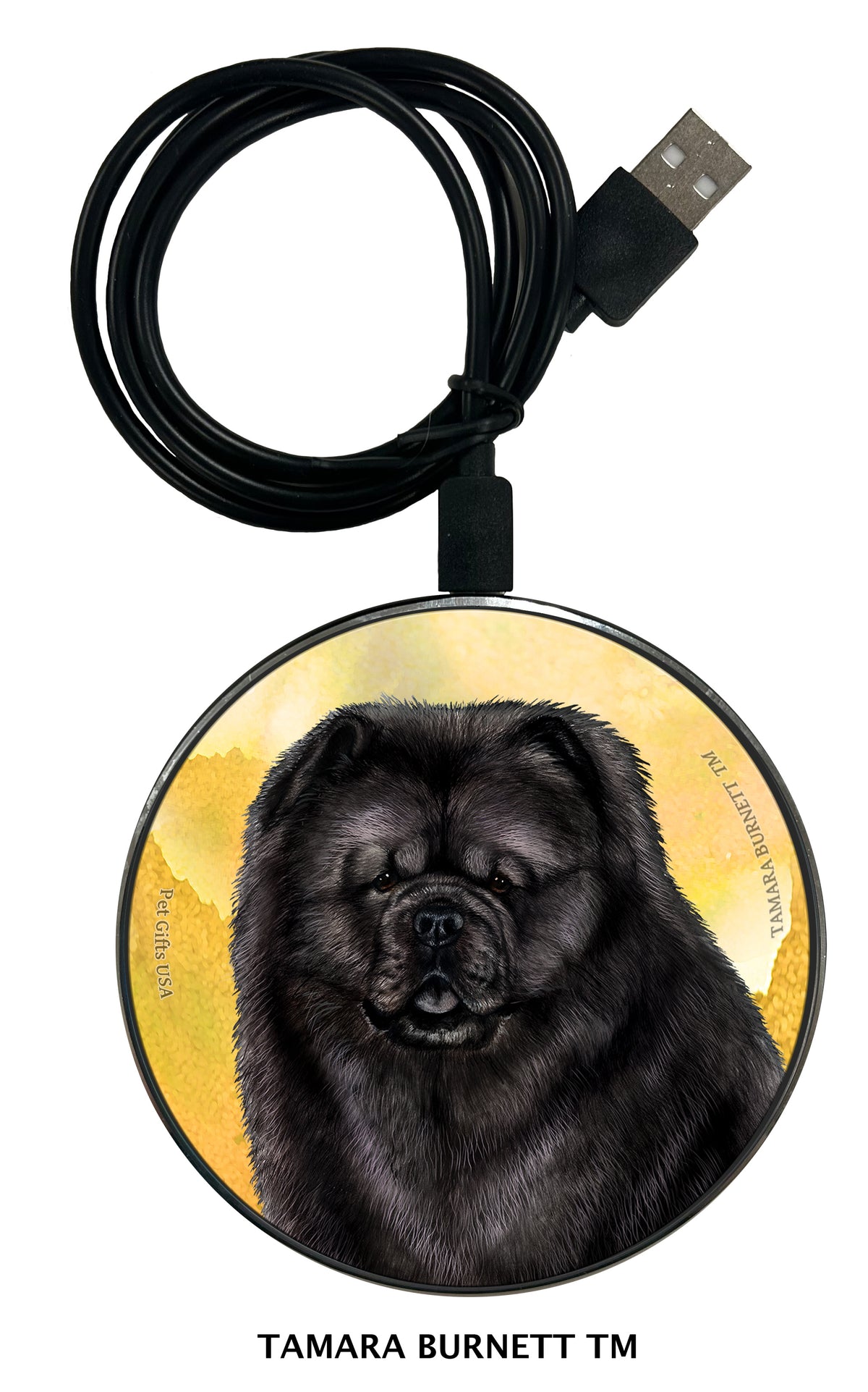Chow Chow Black Zoomies Wireless Charger