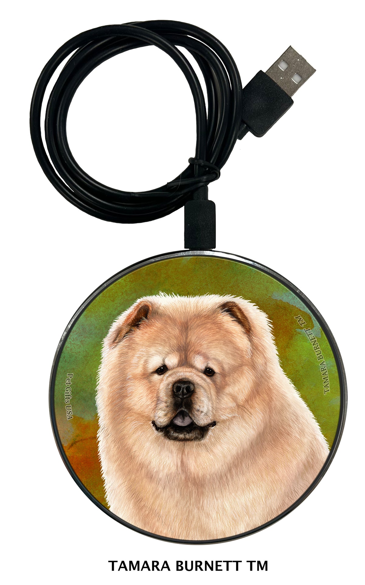 Chow Chow Cream Zoomies Wireless Charger