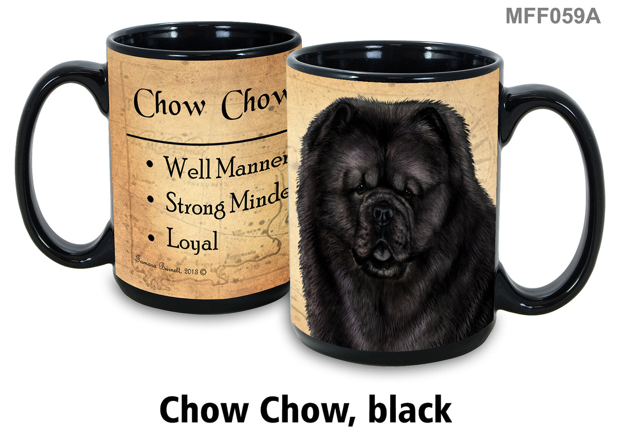 Chow Chow (Black) - My Faithful Friends Mug 15 oz