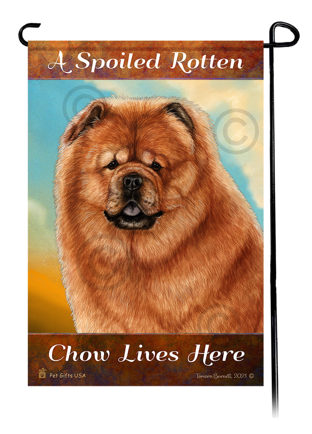 Chow Chow Spoiled Rotten - Garden Flag