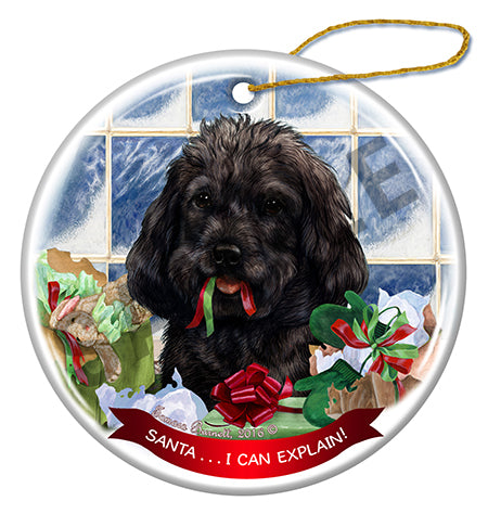 Cockapoo - Santa I Can Explain Ornament