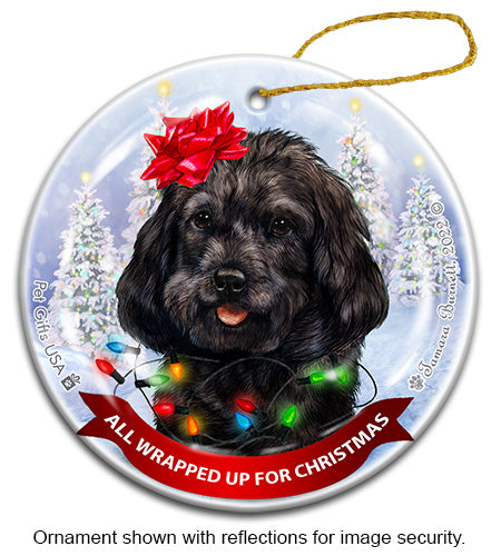 Cockapoo All Wrapped Up Ornament