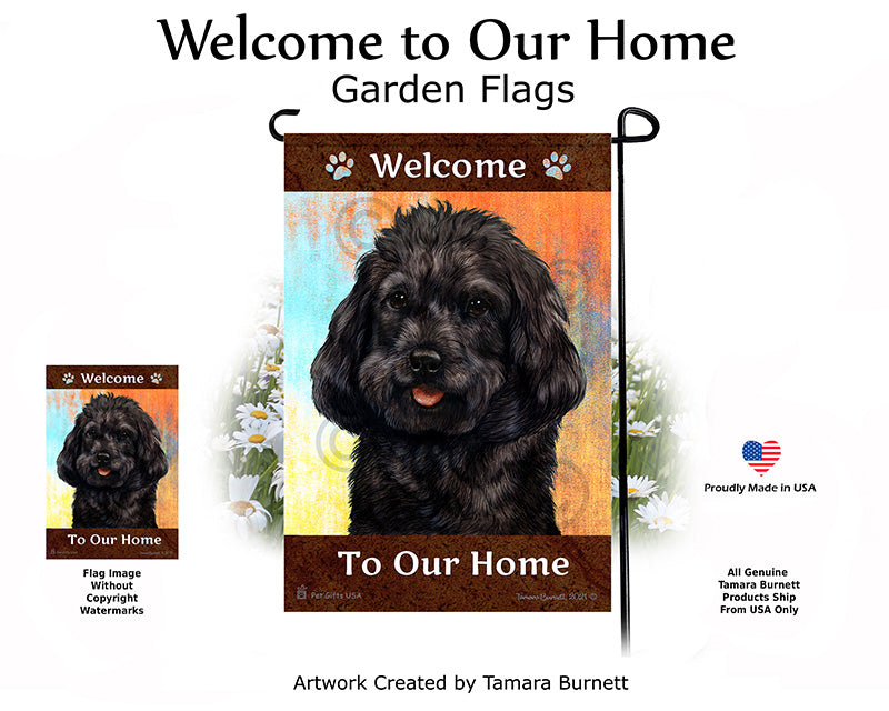 Cockapoo Welcome To Our Home Garden Flags