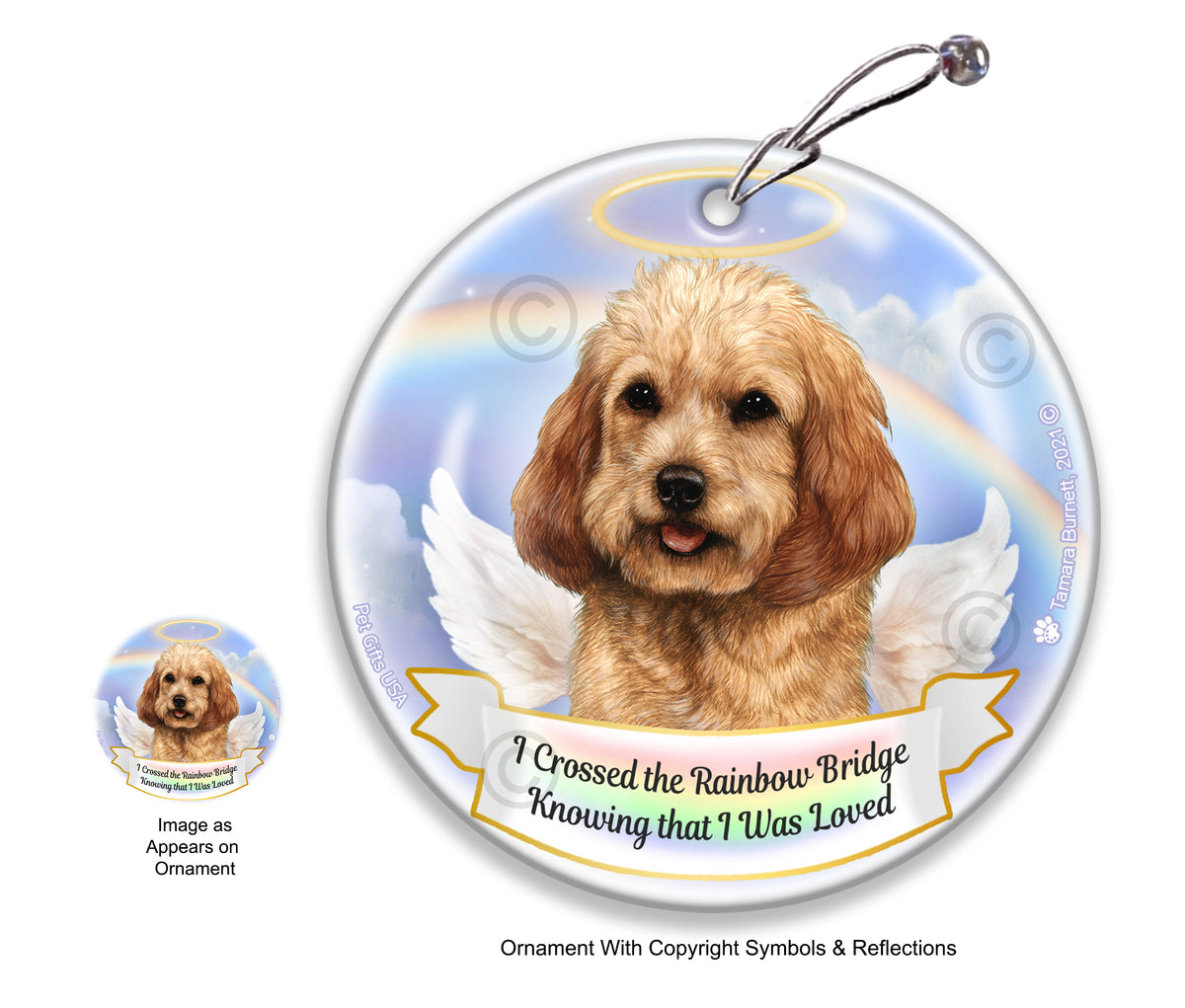 Cockapoo Buff Ornament