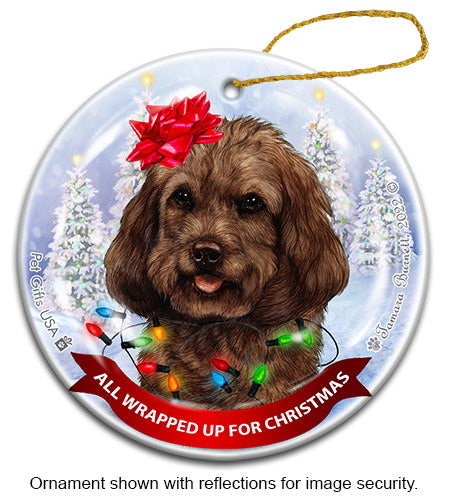 Cockapoo Chocolate Ornament
