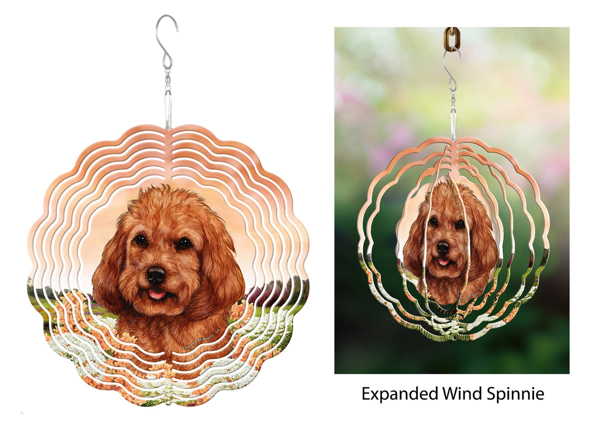 Cockapoo Red Wind Spinner