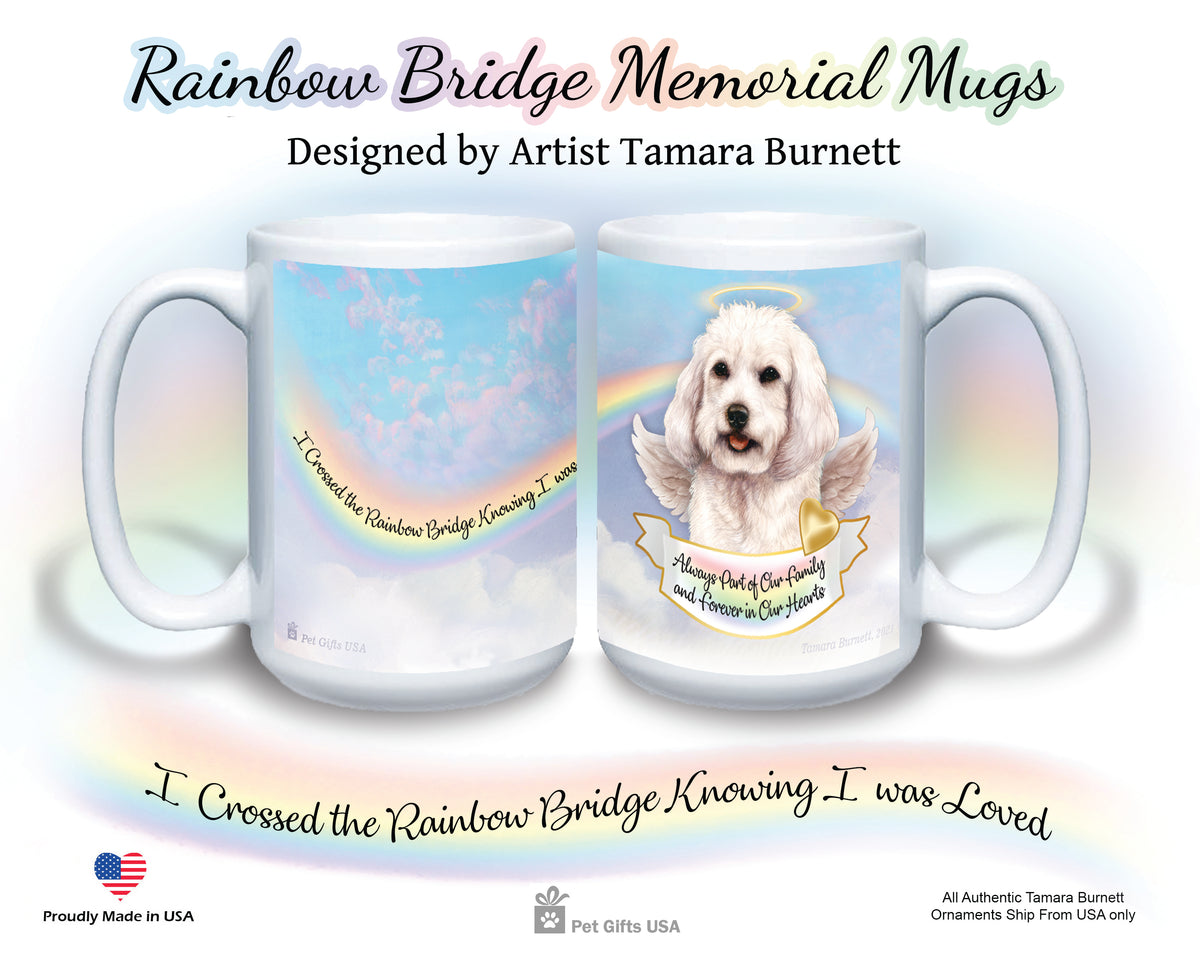 Cockapoo White Memorial Mug 15 oz