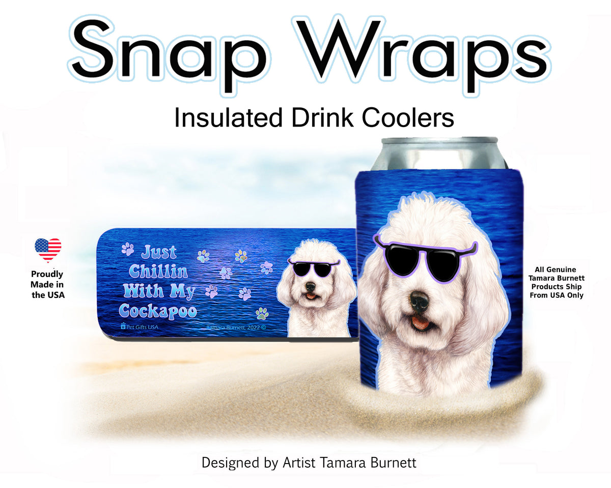 Cockapoo White Snap Wrap Cozy