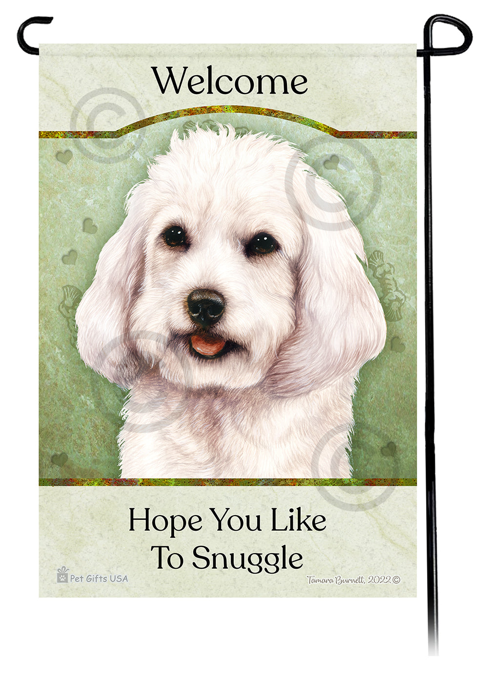 Cockapoo Hope You Like To Snuggle - Garden Flag
