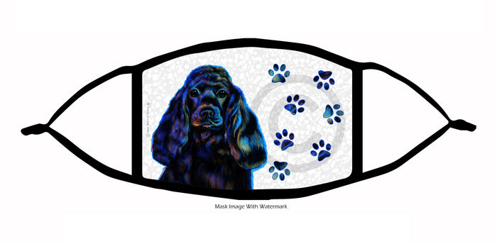 Cocker Spaniel (Black) Face Mask