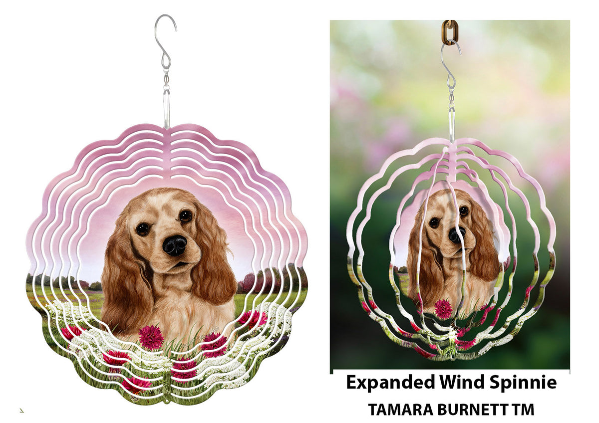 Cocker Spaniel Buff Wind Spinner