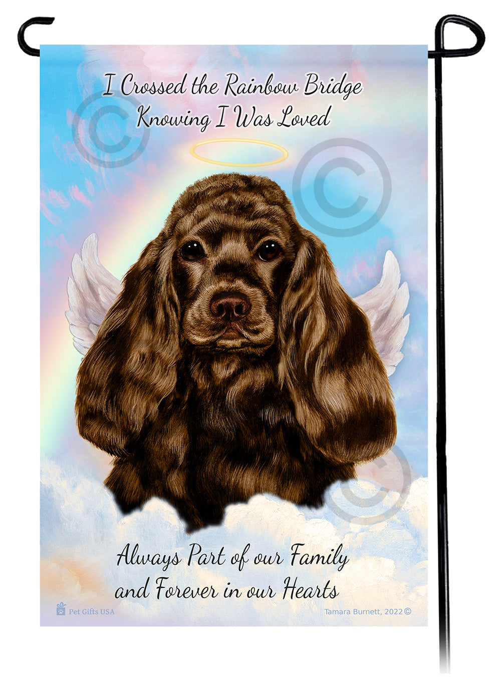 Cocker Spaniel Memorial - Garden Flag