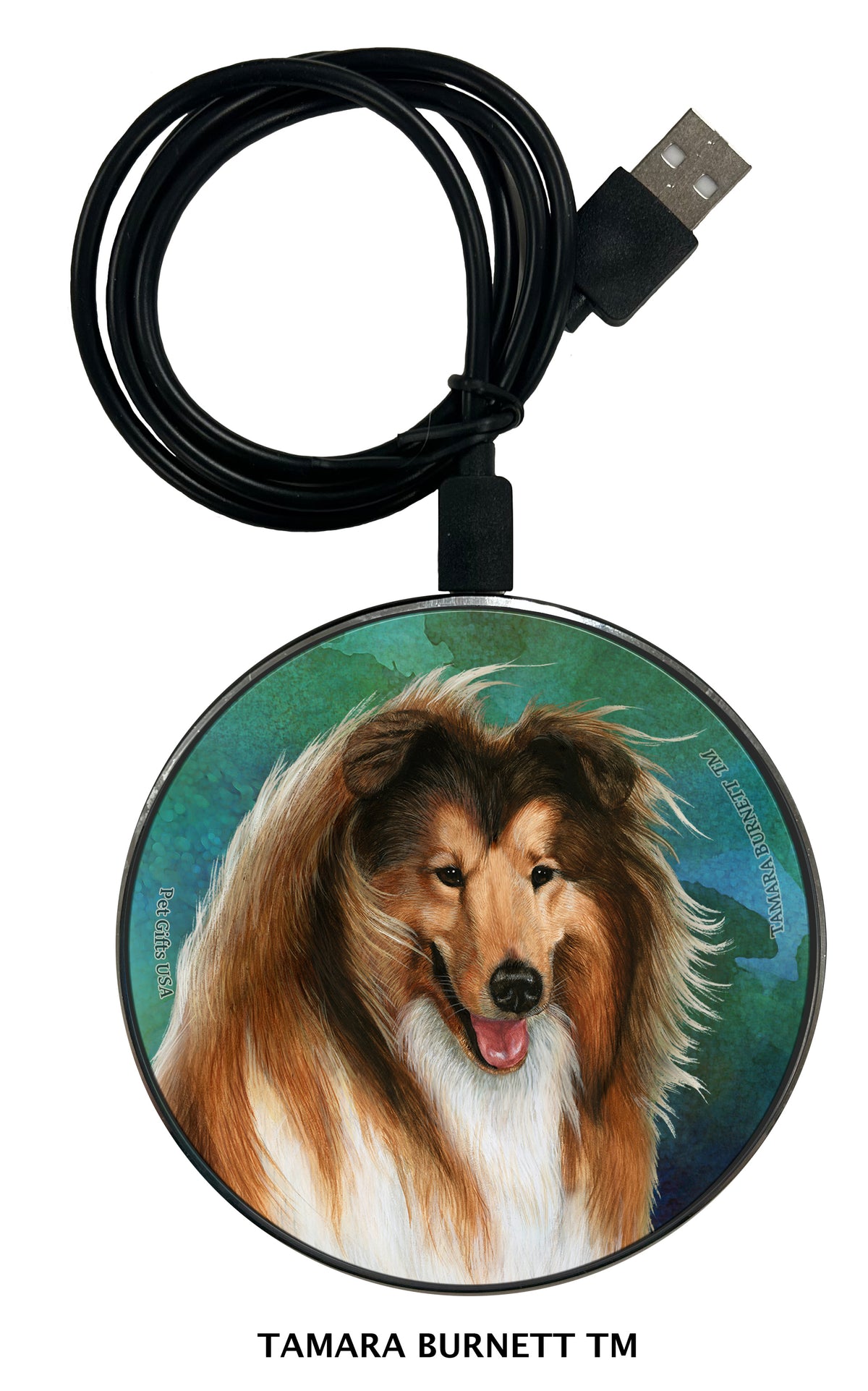 Collie Sable Zoomies Wireless Charger