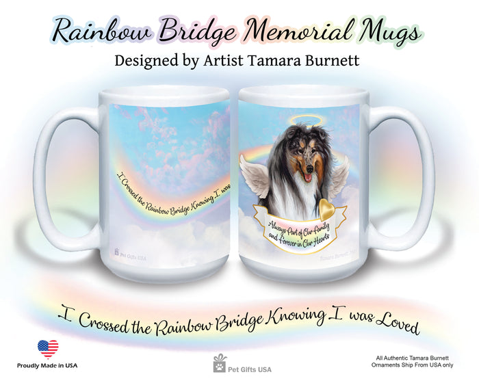 Collie Blue Merle Memorial Mug 15 oz