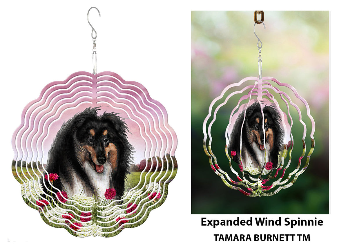 Collie Tri Wind Spinner