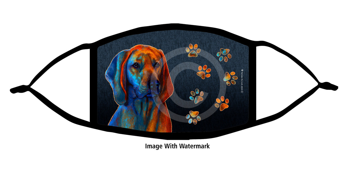 Coonhound Redbone Face Mask