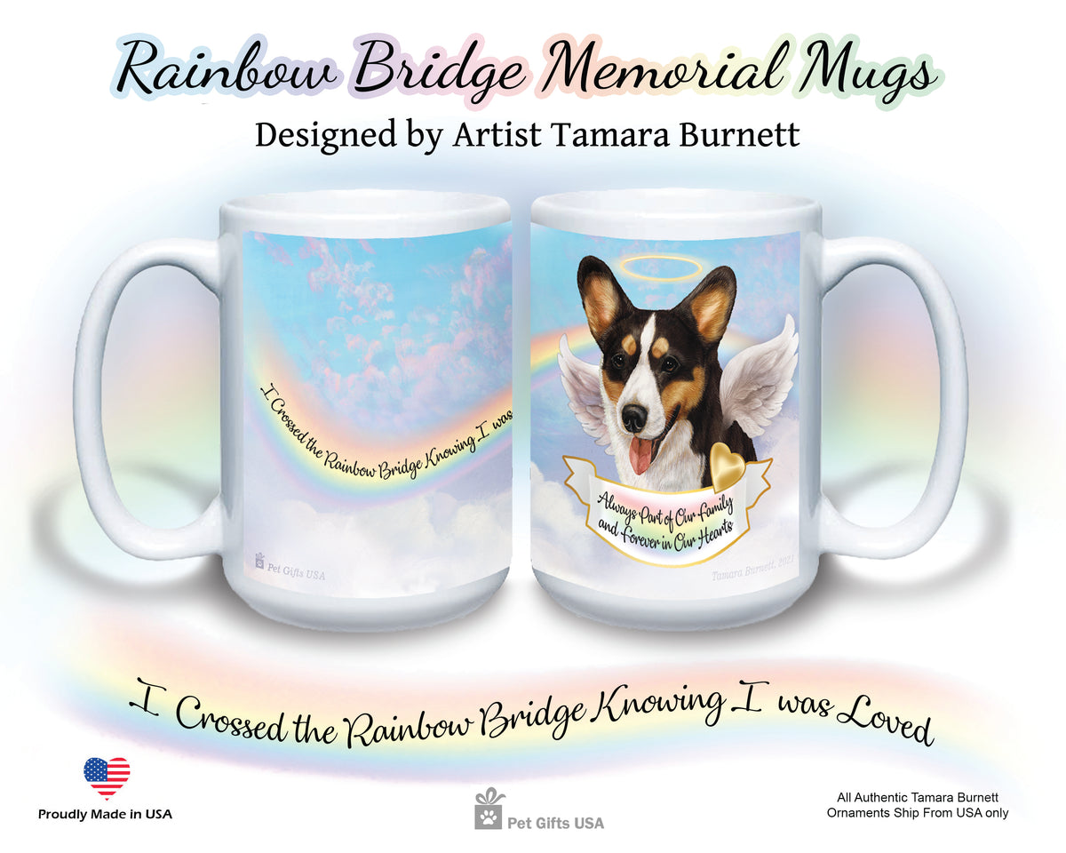 Corgi Cardigan Tri Memorial Mug 15 oz