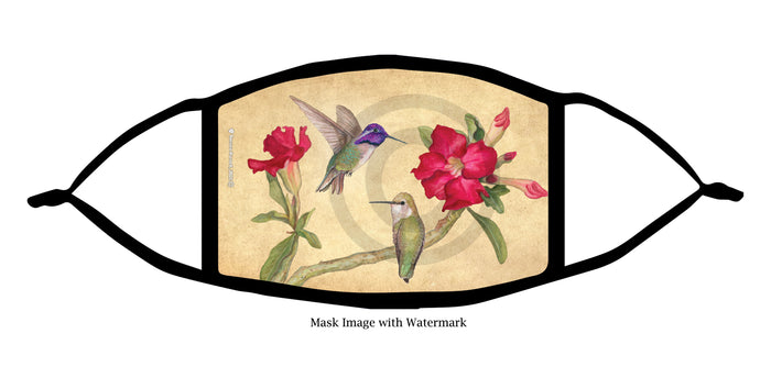 Costa's Hummingbird Face Mask