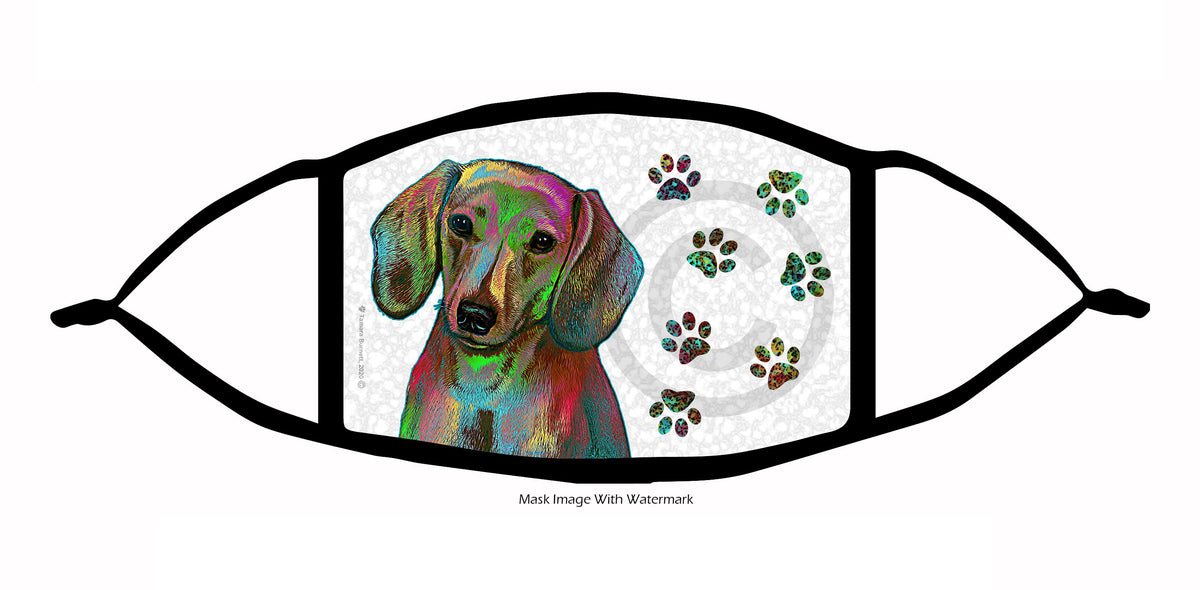 Dachshund (Smooth Red) Face Mask