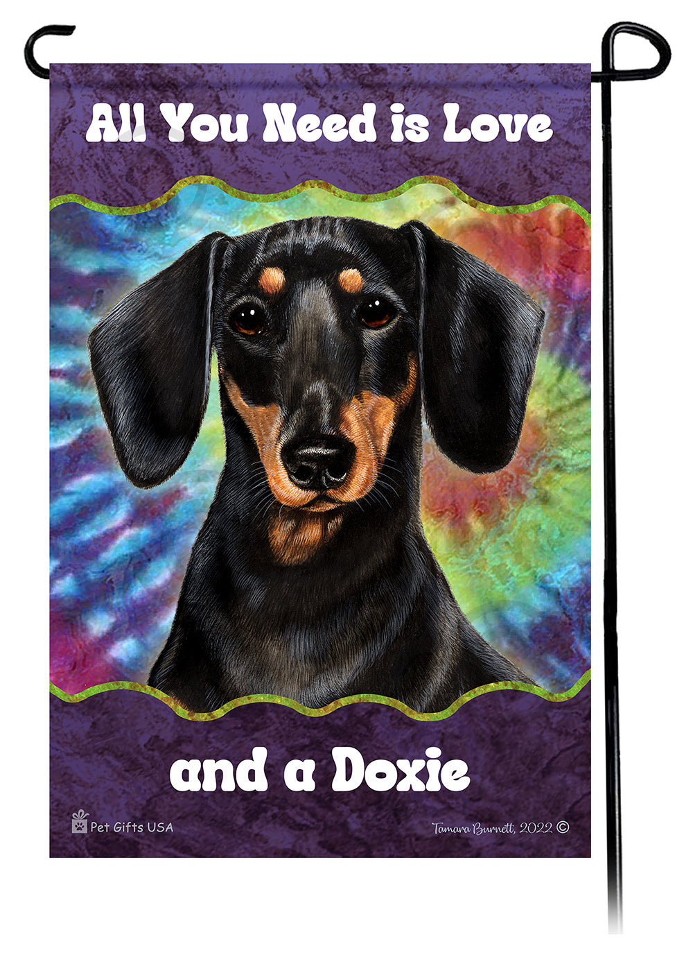 Dachshund All You Need Is Love Garden Flags