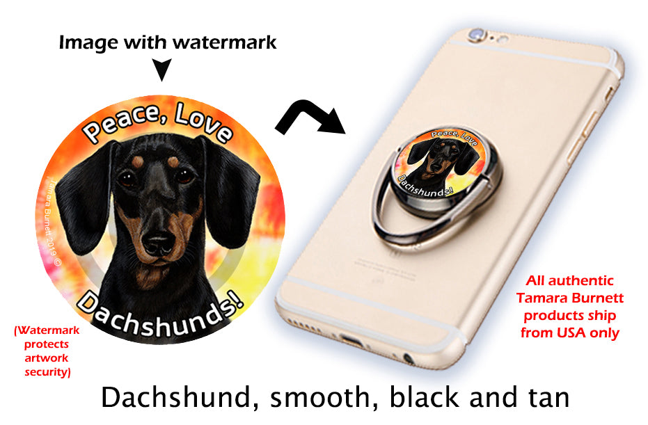 Dachshund Black and Tan Phone Stand