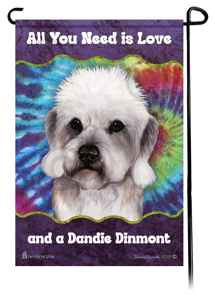 Dandie Dinmont Terrier All You Need Is Love Garden Flags
