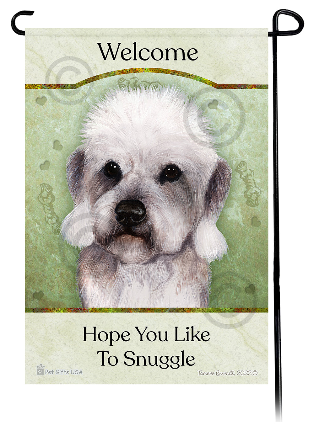 Dandie Dinmont Terrier Hope You Like To Snuggle Garden Flags