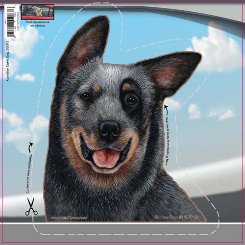 Australian Cattle Dog Window Cling