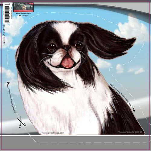 Japanese Chin Window Cling