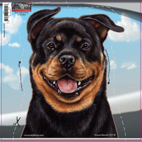 Rottweiler Window Cling