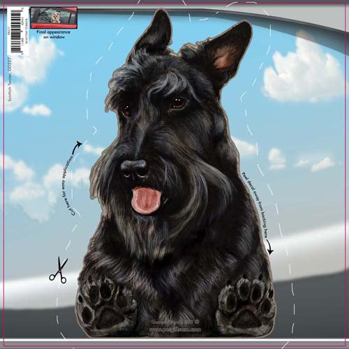 Scottish Terrier Window Cling