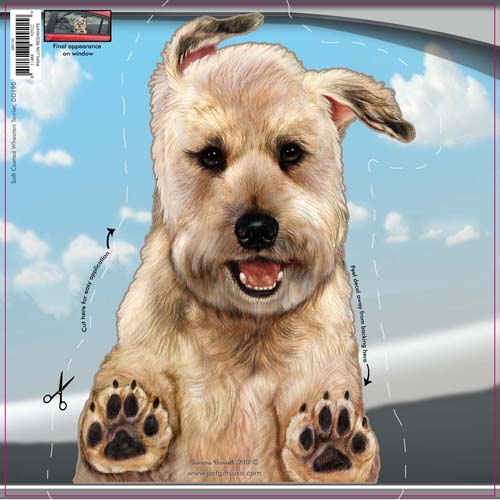 Soft Coated Wheaten Terrier Window Cling