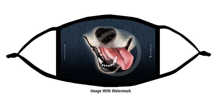 Dog Smile with Tongue Face Mask