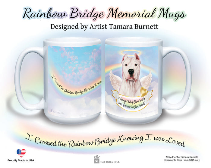 Dogo Argentino Cropped Memorial Mug 15 oz