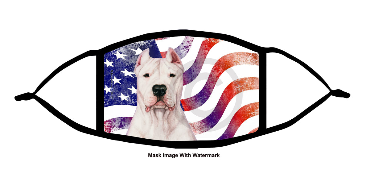 Dogo Argentino Face Mask