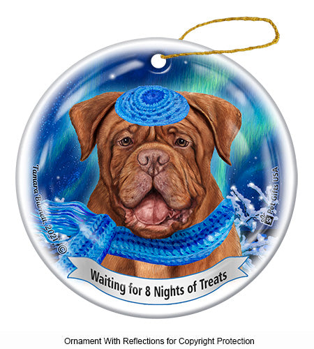Dogue de Bordeaux Hanukkah Ornament