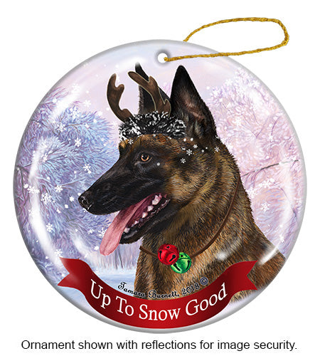 Dutch Shepherd Gold Brindle Ornament