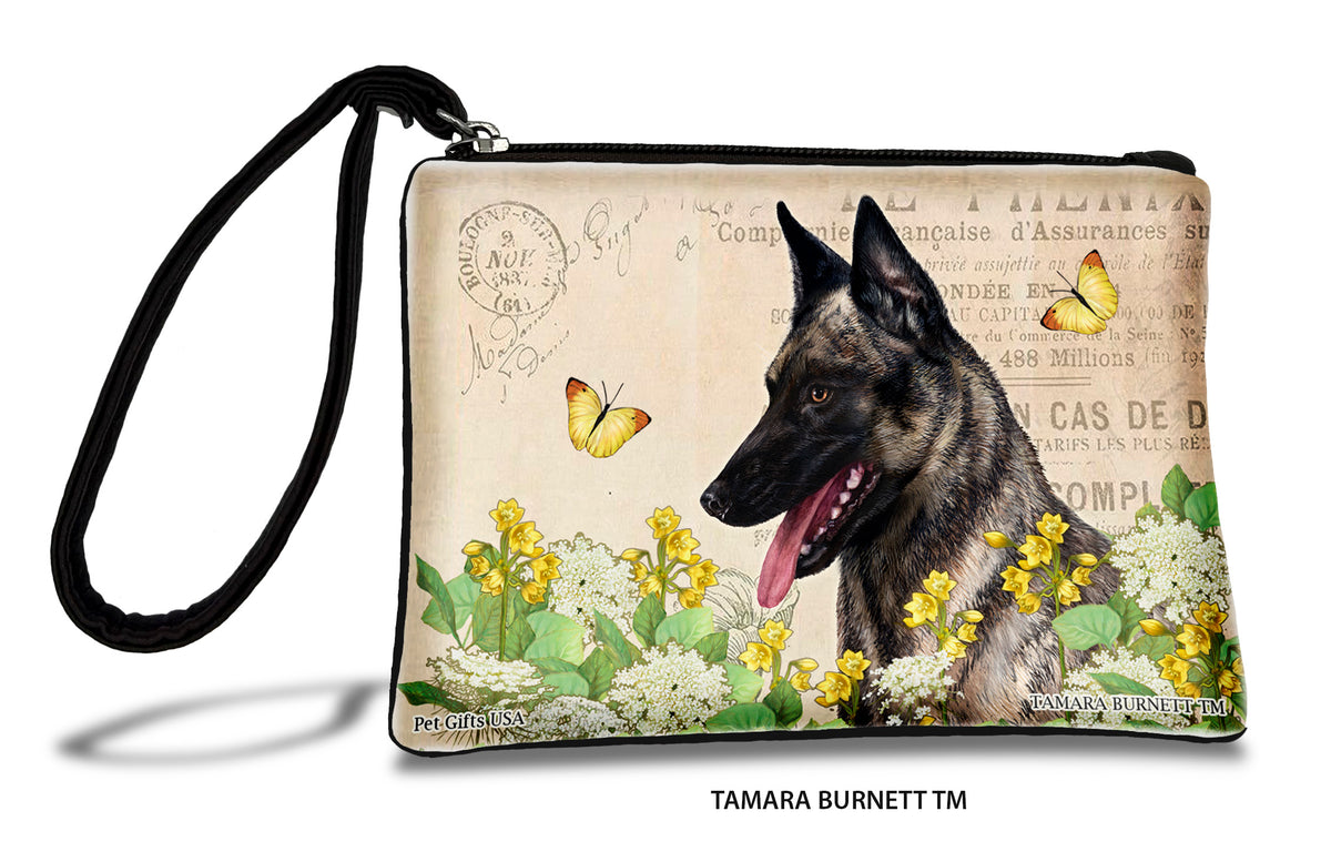 Dutch Shepherd Silver Brindle Zippees Pet Pouch