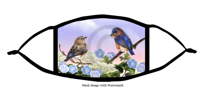 Eastern Bluebird Face Mask