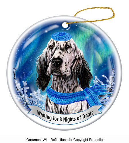 English Setter Hanukkah Ornament
