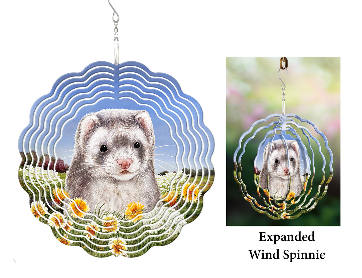 Ferret Silver Sable Wind Spinner