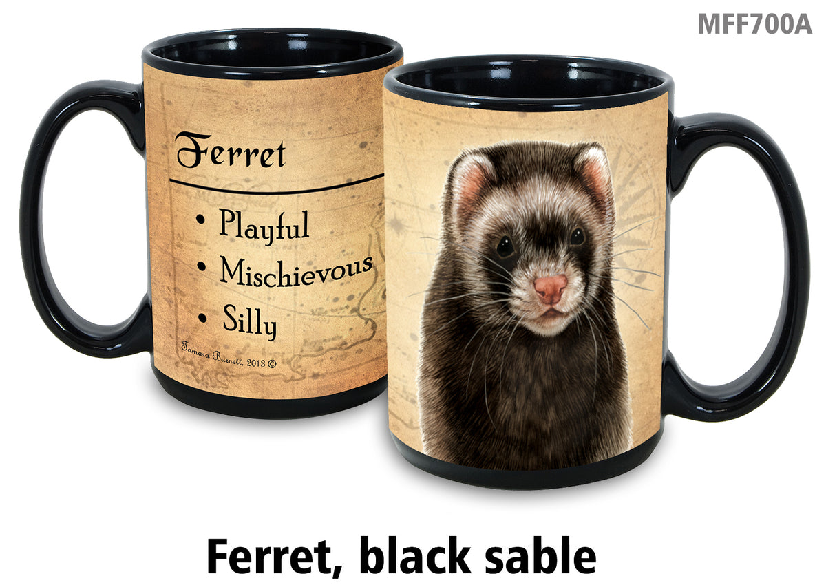 Ferret Black Sable - My Faithful Friends Mug 15 oz